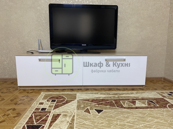 Тумба TV Дуб Сонома+Белый глянец
