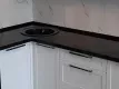 Угловая кухонная столешница черная