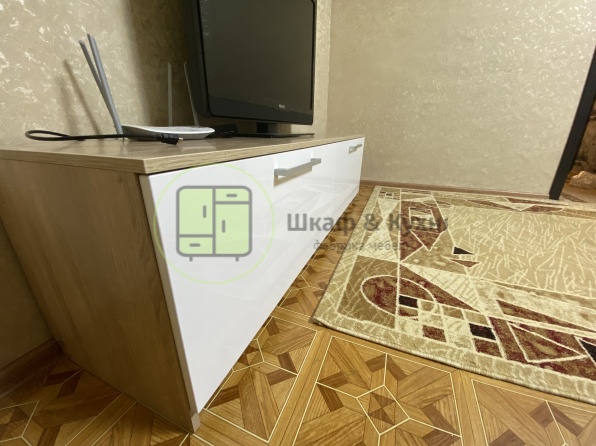 Тумба TV Дуб Сонома+Белый глянец